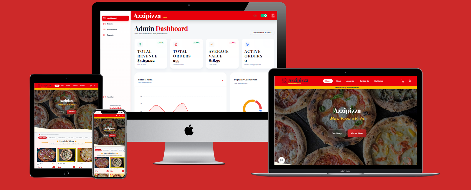 Azzipizza Real-Time Pizza Ordering System